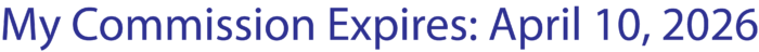Commission Expiration Statement