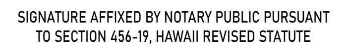 Signature By Notary Statement